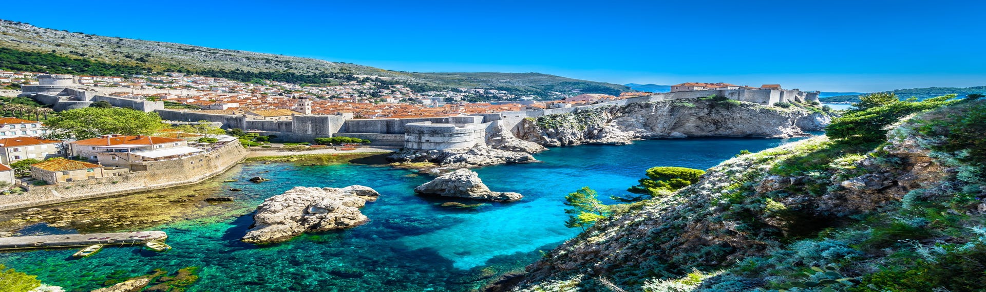 A panoramic view of the city of Dubrovnik